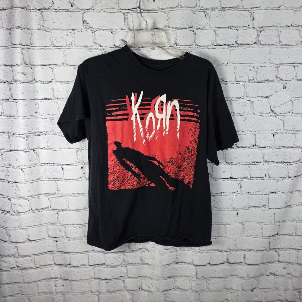 Official KoRn Black/Red Men’s XL Graphic Print T-Shirt Mad Engine Nu Metal